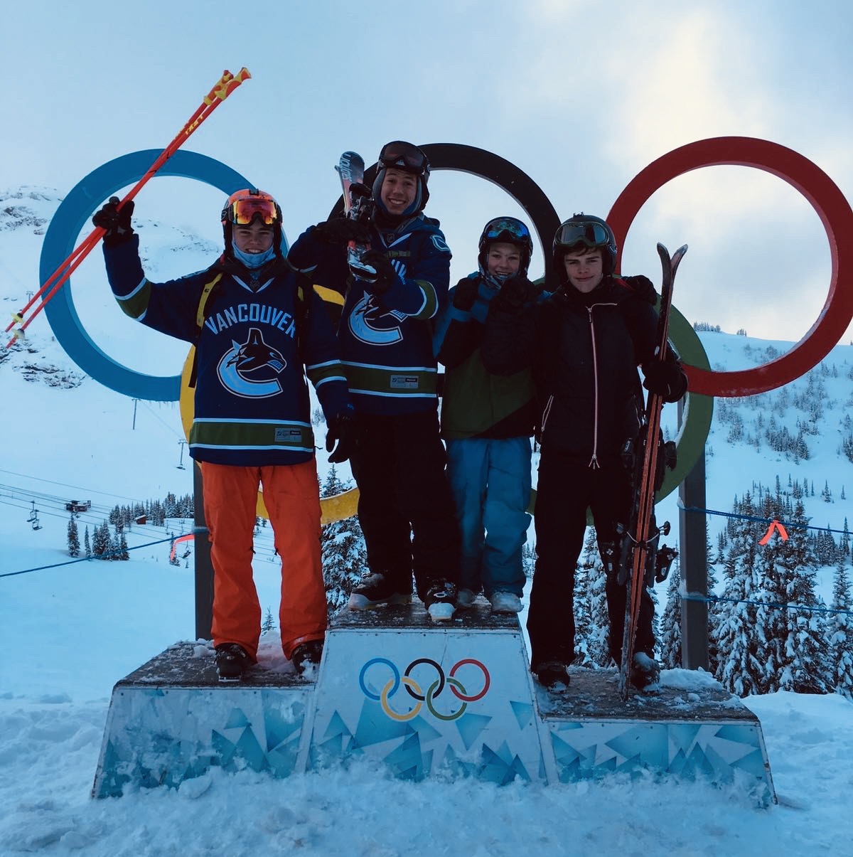 Austauschschueler in Whistler, BC, Kanada